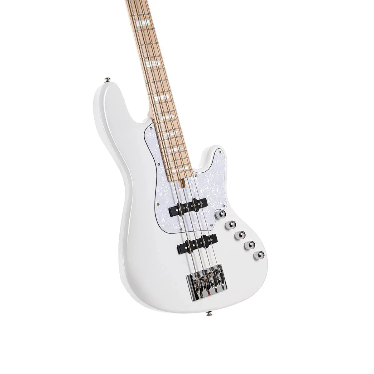 Cort NJS 4, White w/case Bass Guitar - Richards Guitars Of Stratford Upon Avon