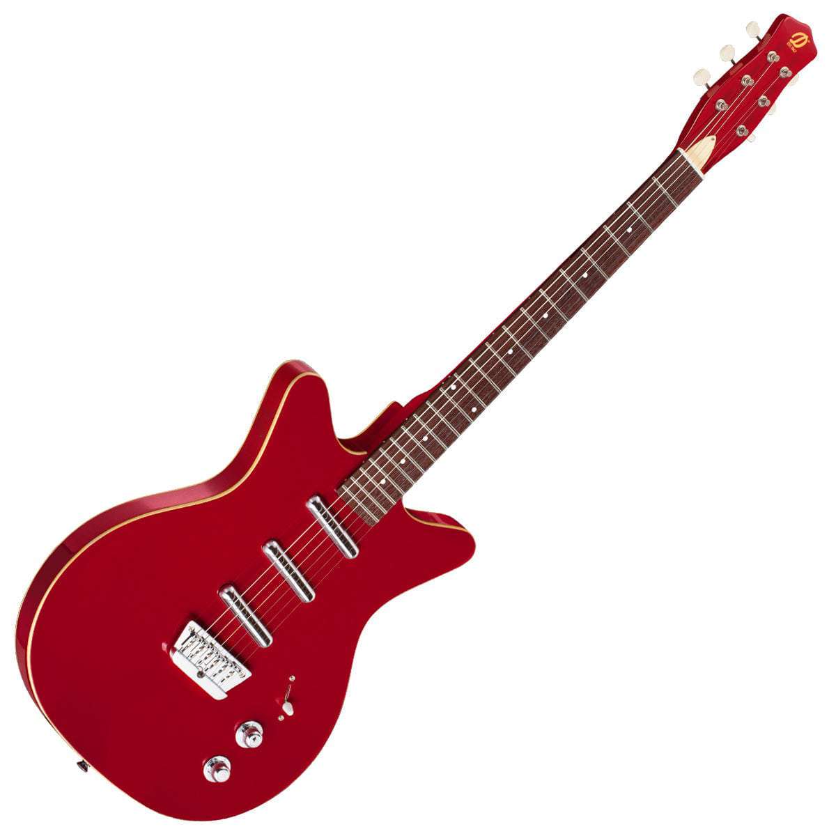 Danelectro Triple Divine Guitar ~ Red - Richards Guitars Of Stratford Upon Avon