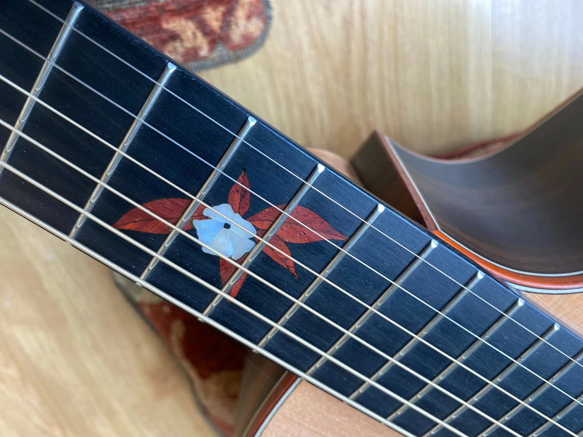 Dowina Figured Ebony GAC Deluxe Masters With Torrifed Swiss Moon Spruce Top - Richards Guitars Of Stratford Upon Avon