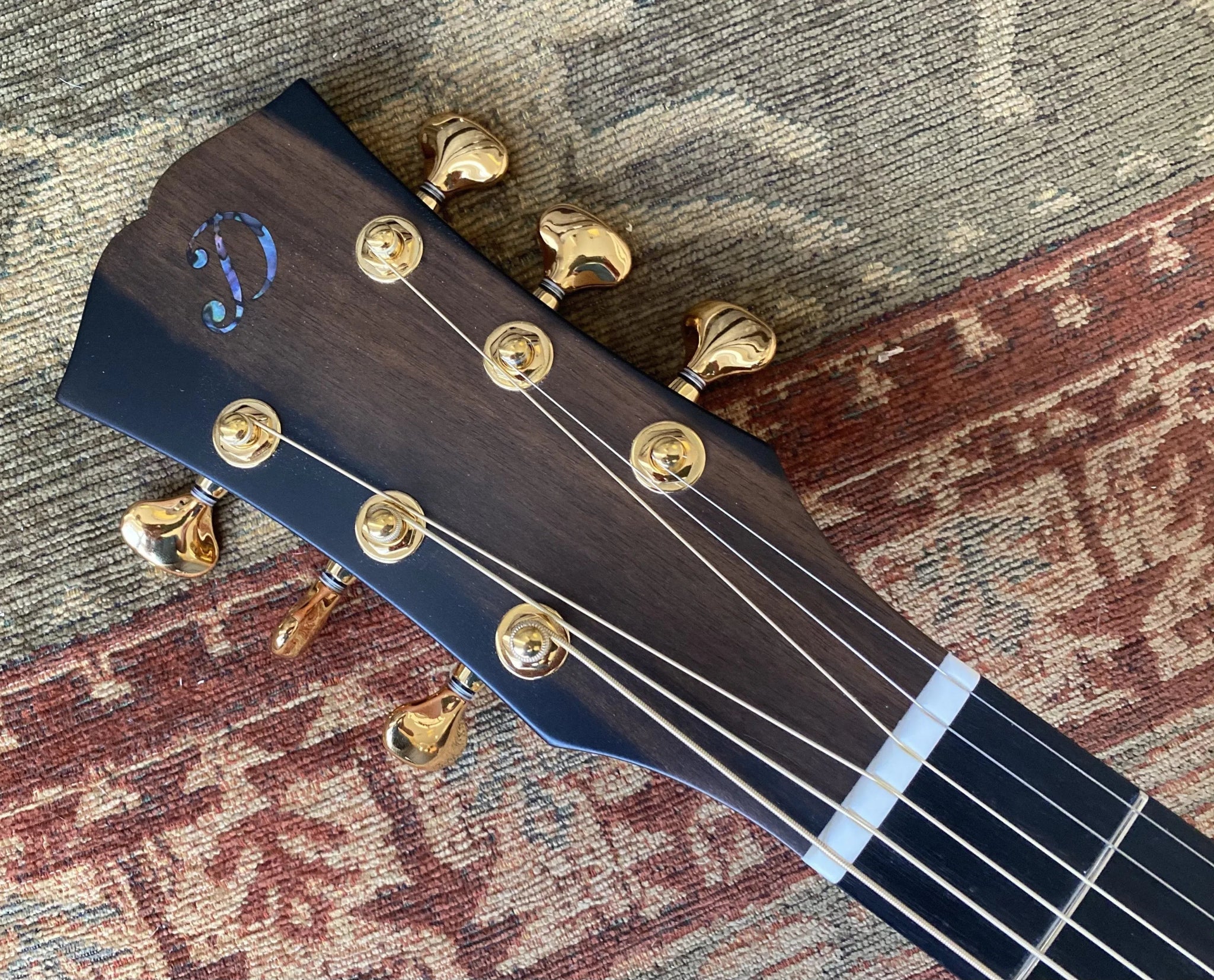 Dowina Figured Ebony GAC Swiss Moon Spruce - Richards Guitars Of Stratford Upon Avon