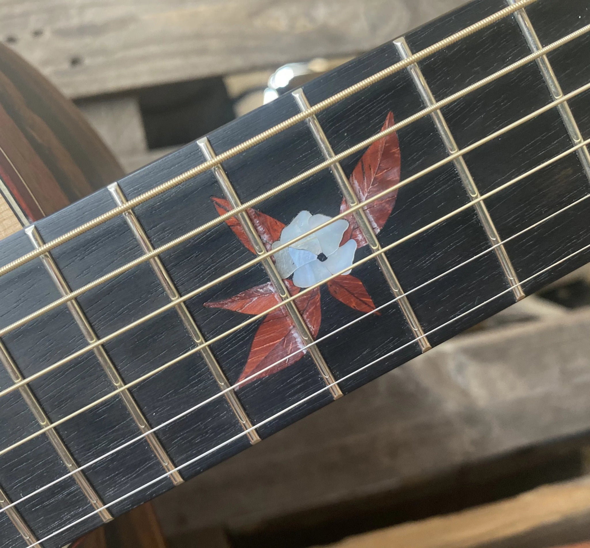 Dowina Figured Ebony GAC Swiss Moon Spruce - Richards Guitars Of Stratford Upon Avon