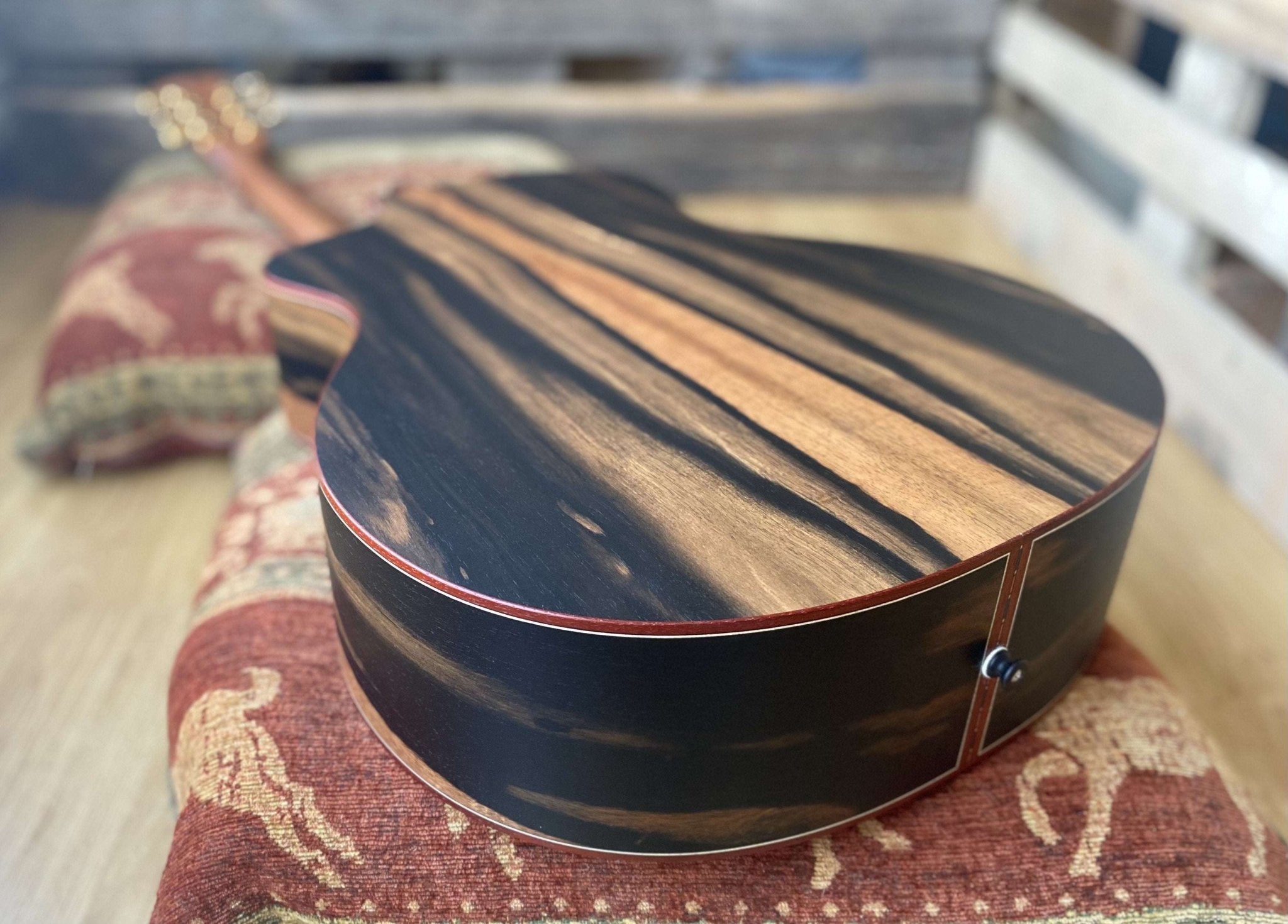 Dowina Figured Ebony GAC Swiss Moon Spruce - Richards Guitars Of Stratford Upon Avon