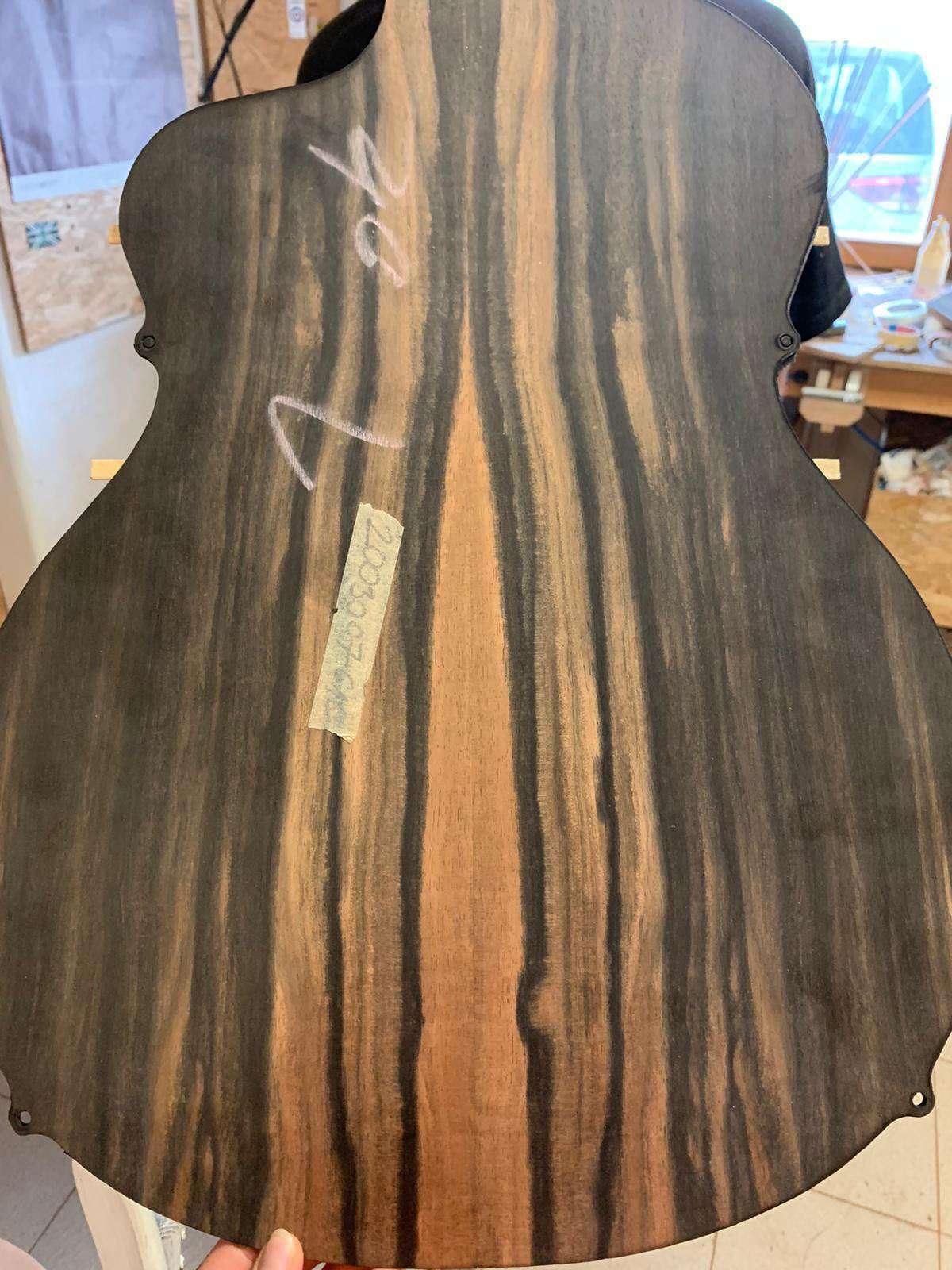 Dowina Figured Ebony GAC Swiss Moon Spruce - Richards Guitars Of Stratford Upon Avon