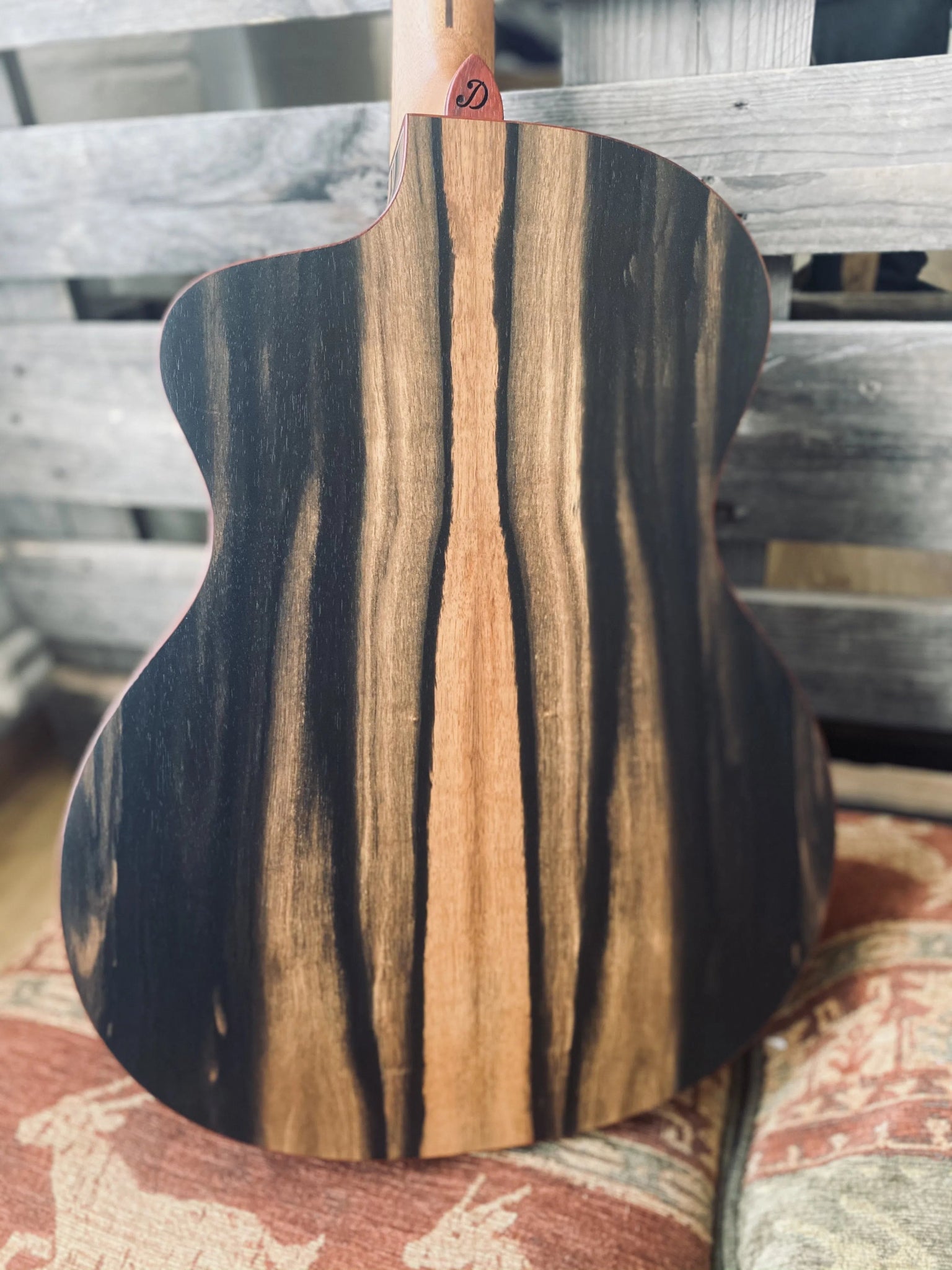 Dowina Figured Ebony GAC Swiss Moon Spruce - Richards Guitars Of Stratford Upon Avon