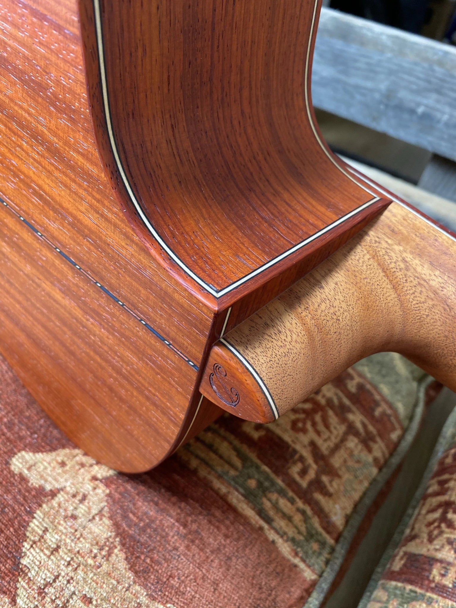 Dowina Master Built Strip Padauk HC Deluxe With Torrified Swiss Spruce Top (Nylon) - Richards Guitars Of Stratford Upon Avon