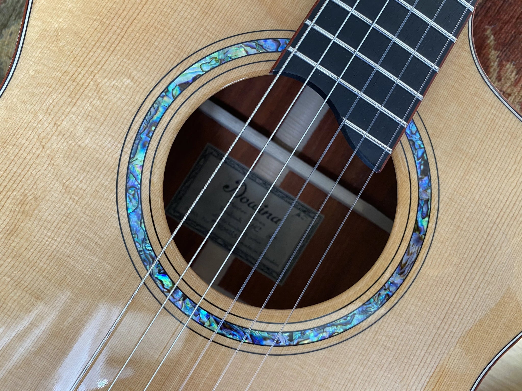 Dowina Master Built Strip Padauk HC Deluxe With Torrified Swiss Spruce Top (Nylon) - Richards Guitars Of Stratford Upon Avon