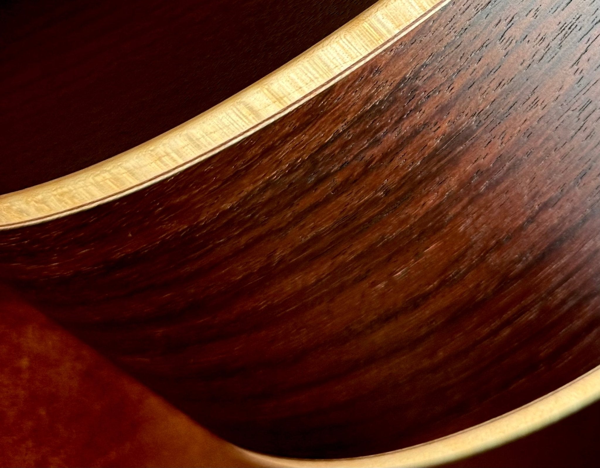 Dowina Rosewood OMG Exquisite Custom w' Flame Maple Bindings & Japanese Cherry Inlays - Richards Guitars Of Stratford Upon Avon