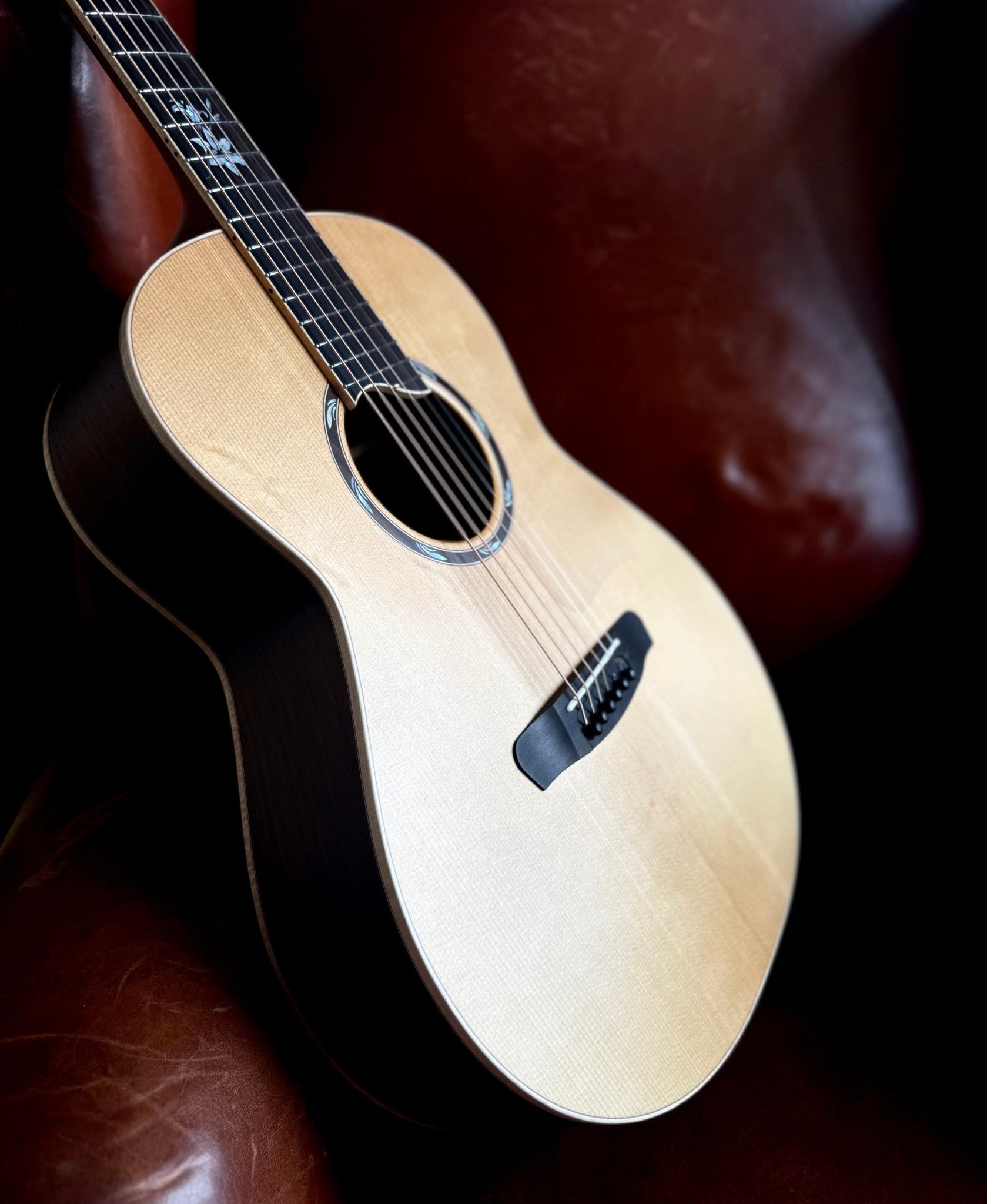 Dowina Rosewood OMG Exquisite Custom w' Flame Maple Bindings & Japanese Cherry Inlays - Richards Guitars Of Stratford Upon Avon