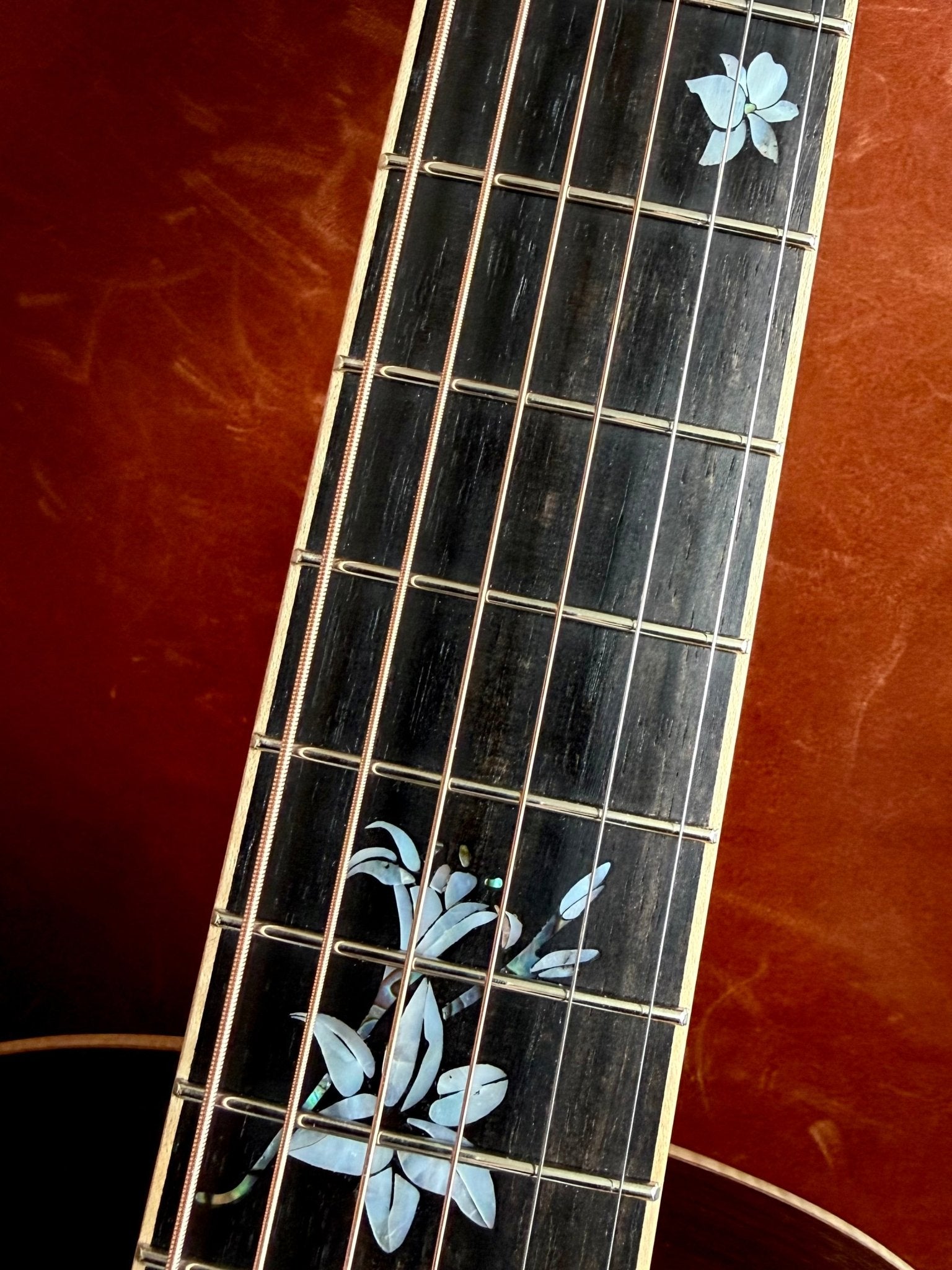 Dowina Rosewood OMG Exquisite Custom w' Flame Maple Bindings & Japanese Cherry Inlays - Richards Guitars Of Stratford Upon Avon