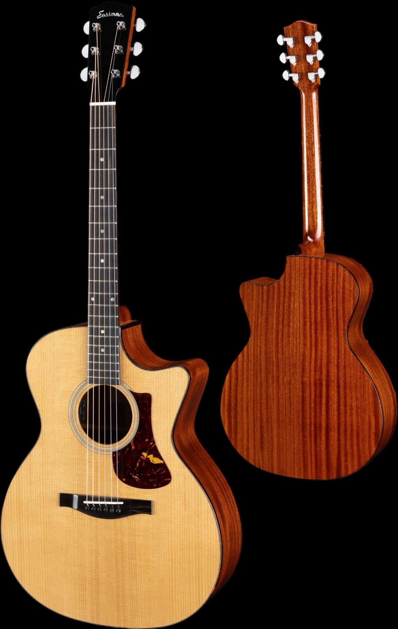 Eastman AC122 - 1CE - DLX Deluxe Natural Electro Acoustic Guitar (Price inc. £225 Custom Pro Setup Package) - Richards Guitars Of Stratford Upon Avon