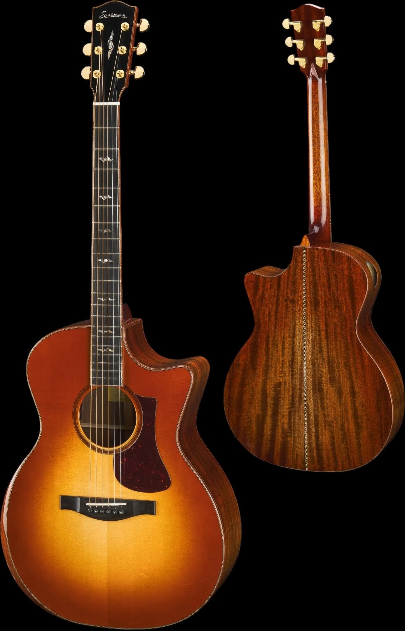 Eastman AC522CE - GB Goldburst Electro Acoustic Guitar (Price inc. Custom Pro Setup Package) - Richards Guitars Of Stratford Upon Avon