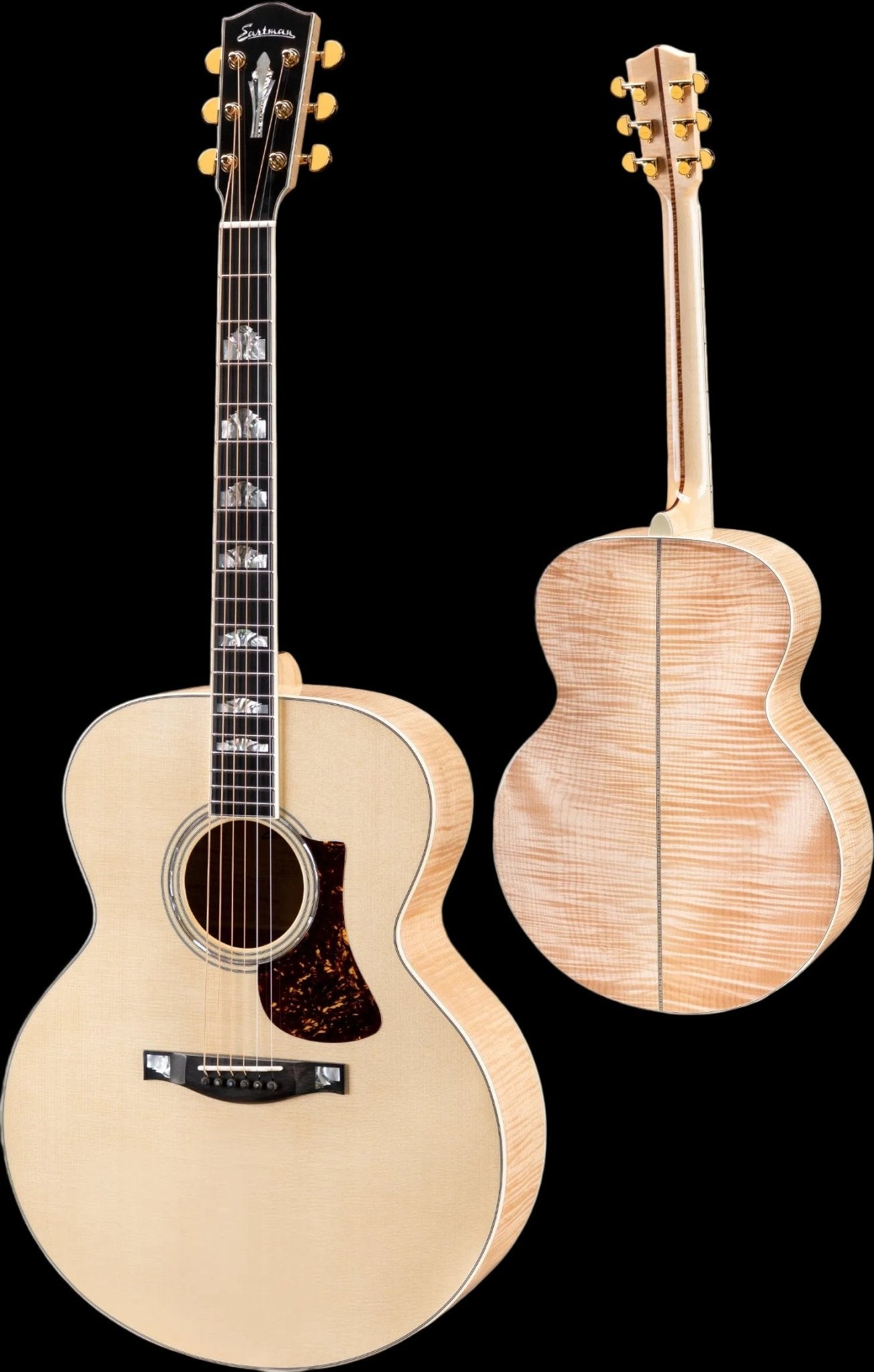 Eastman AC630-BD Jumbo Natural Acoustic Guitar (Price inc. Custom Pro Setup Package) - Richards Guitars Of Stratford Upon Avon