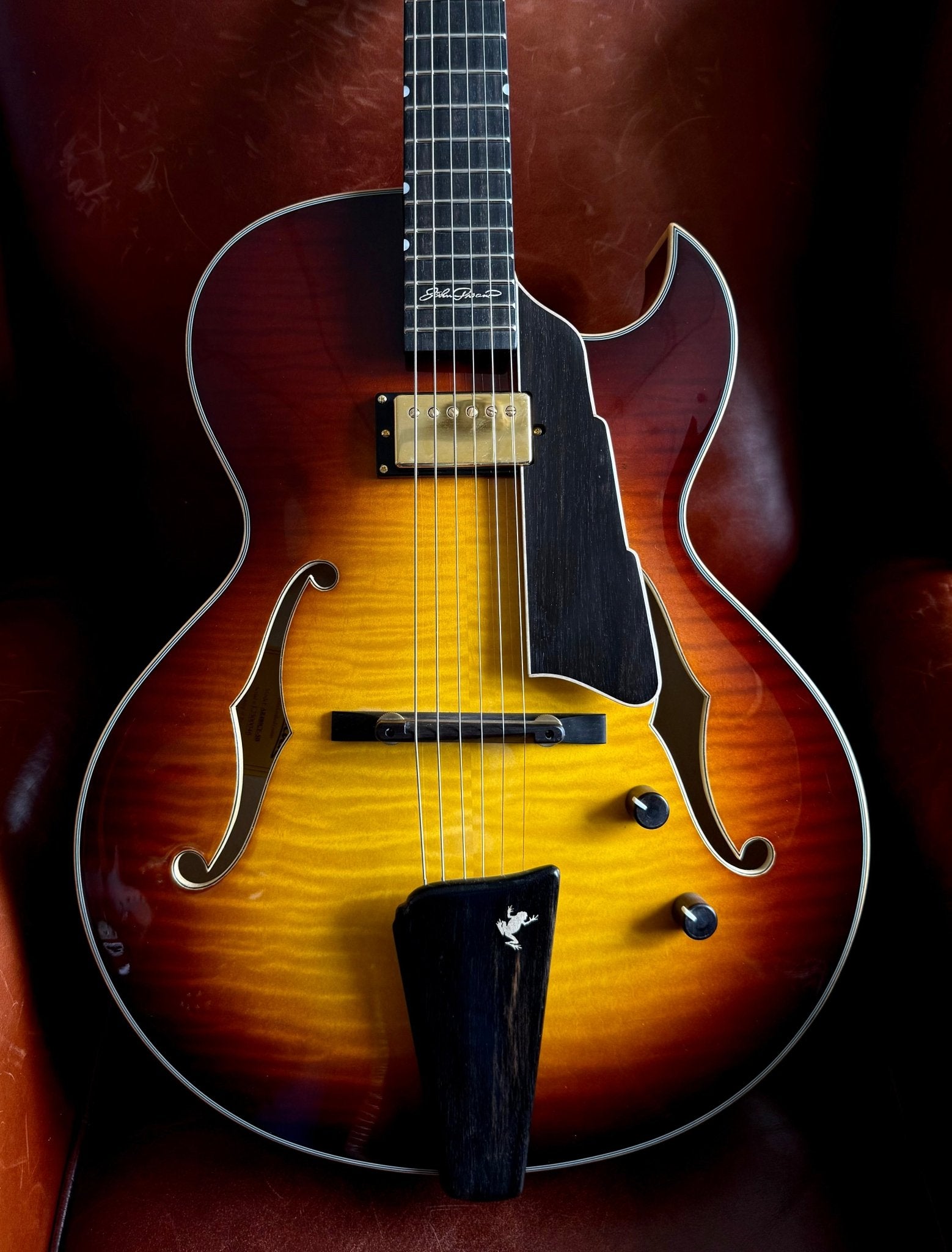 Eastman AR480ce John Pisano 30th Anniversary Archtop Electric Guitar. Personally Hand Picked & Best Example In UK (Custom Pro Exclusive) - Richards Guitars Of Stratford Upon Avon