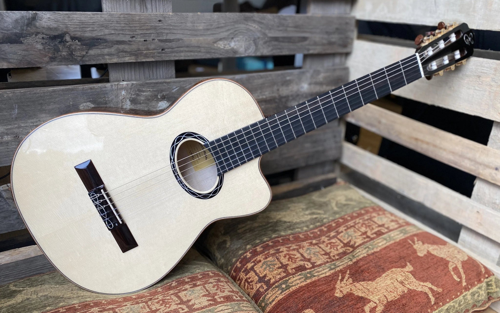 Eastman Cabaret 49mm Nut Nylon Electro Hybrid (Price inc. Custom Pro Setup Package) - Richards Guitars Of Stratford Upon Avon