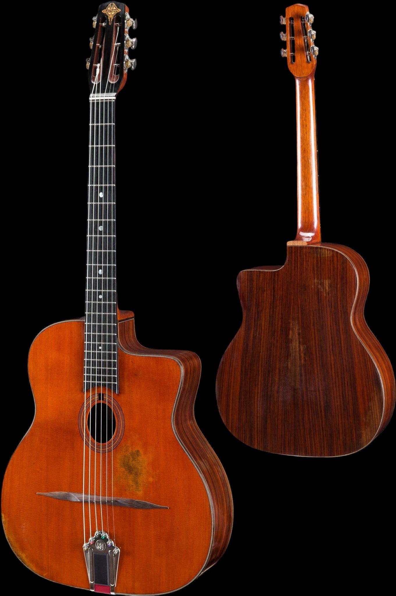 Eastman DM2/v Antique Natural Acoustic Guitar (Price inc. Custom Pro Setup Package) - Richards Guitars Of Stratford Upon Avon