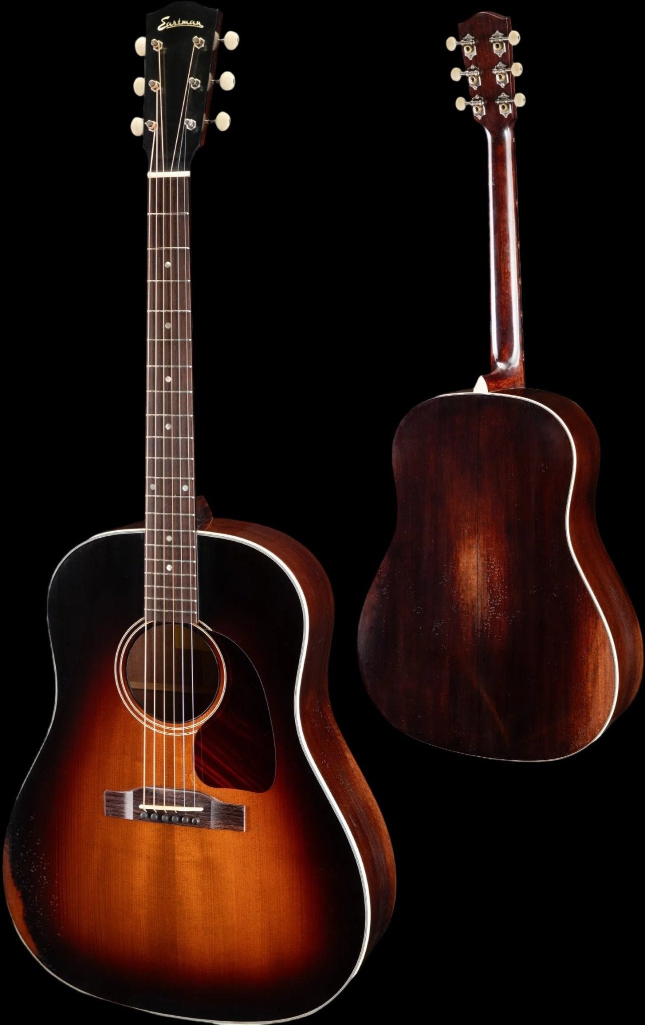 Eastman E15SS/V-SB Antique Sunburst Acoustic Guitar (Price inc. Custom Pro Setup Package) - Richards Guitars Of Stratford Upon Avon