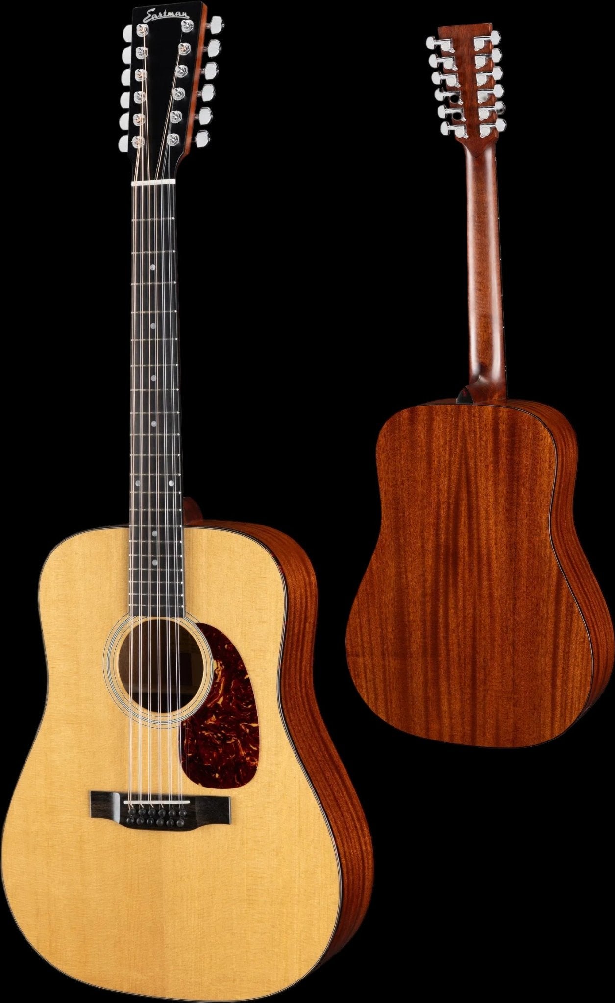 Eastman E1D-12-DLX Natural Acoustic Guitar (Price inc. Custom Pro Setup Package) - Richards Guitars Of Stratford Upon Avon