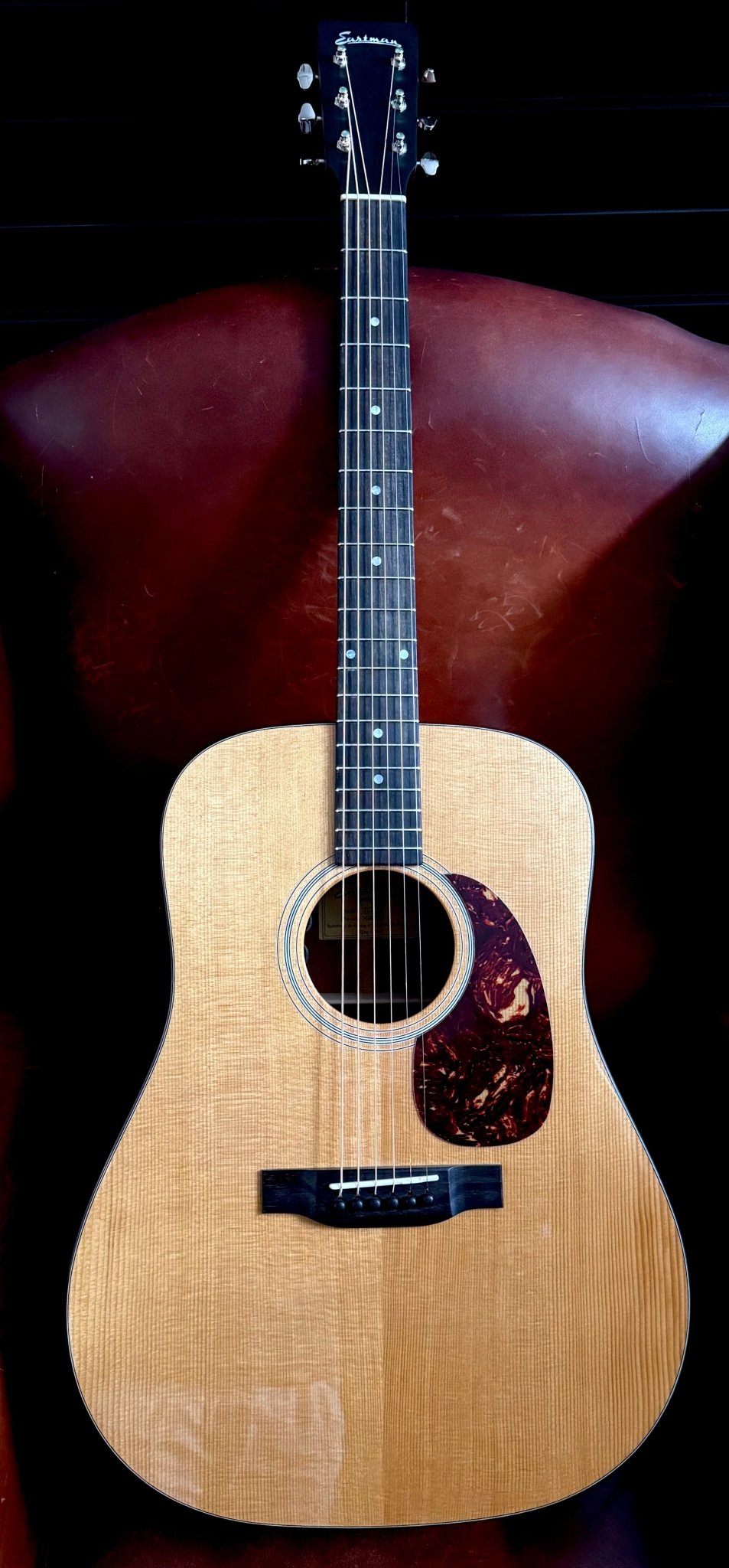 Eastman E1D-DLX Natural Acoustic Guitar (Price inc. Custom Pro Setup Package) - Richards Guitars Of Stratford Upon Avon