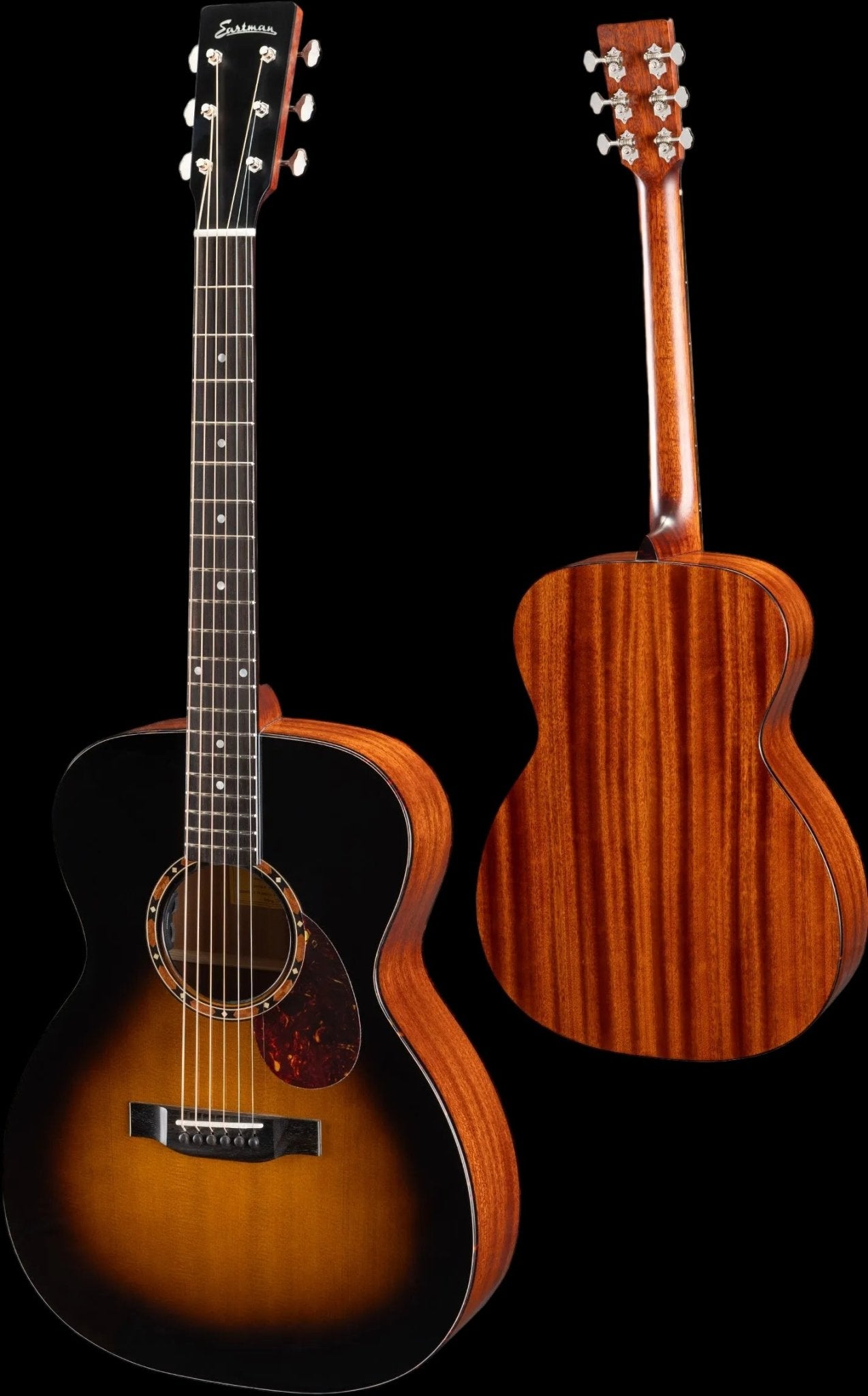 Eastman E2OM-DLX-SB Sunburst Acoustic Guitar (Price inc. Custom Pro Setup Package) - Richards Guitars Of Stratford Upon Avon