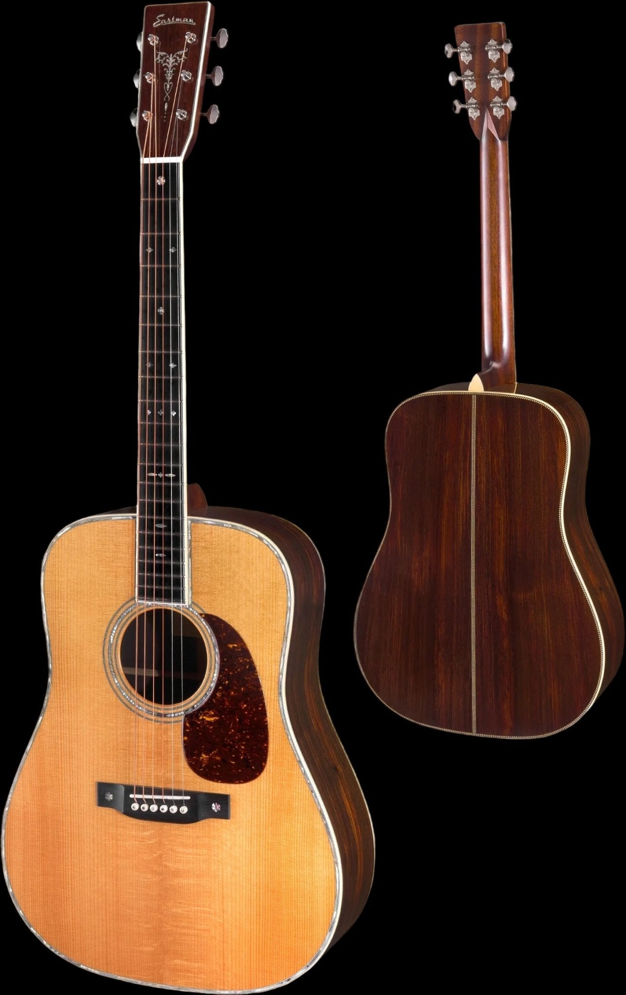 Eastman E40D - TC Natural Acoustic Guitar (Price inc. £225 Custom Pro Setup Package) - Richards Guitars Of Stratford Upon Avon
