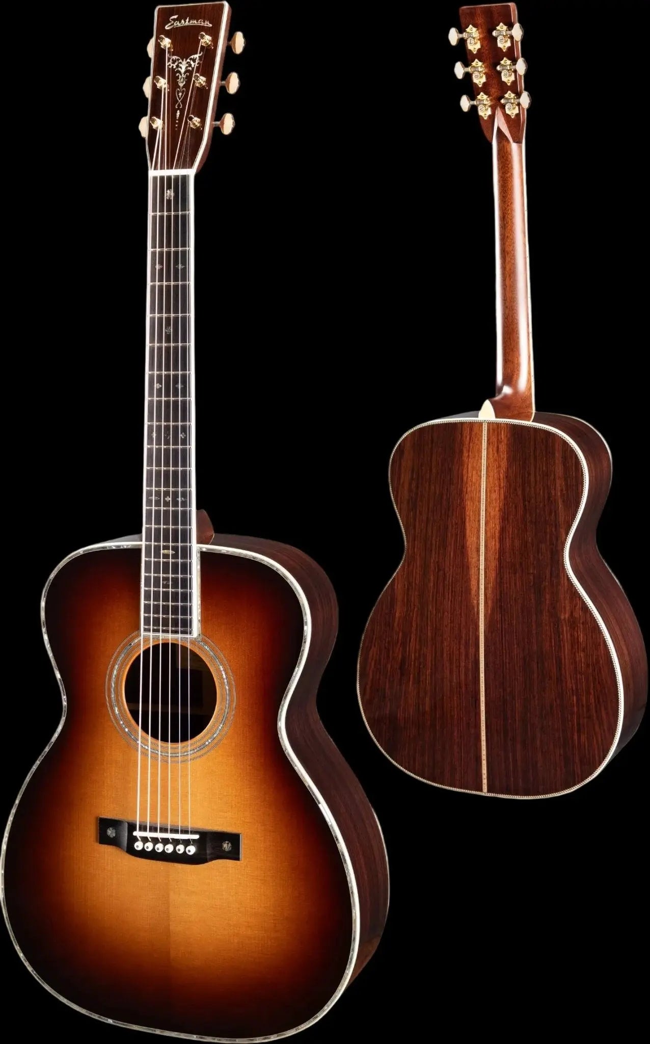 Buy Eastman E40OM-TC-SB Sunburst Acoustic Guitar (Price inc. Custom Pro Setup Package) 