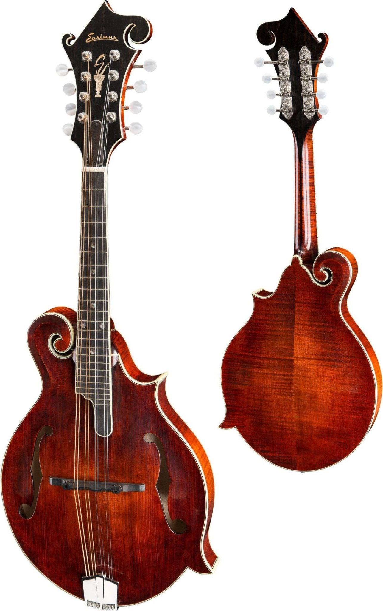 Eastman MD815 F - style F - holes Classic Mandolin (Solid Adirondack Spruce top, Solid AAA Maple back and sides, w/Case) (Price inc. Custom Pro Setup Package) - Richards Guitars Of Stratford Upon Avon