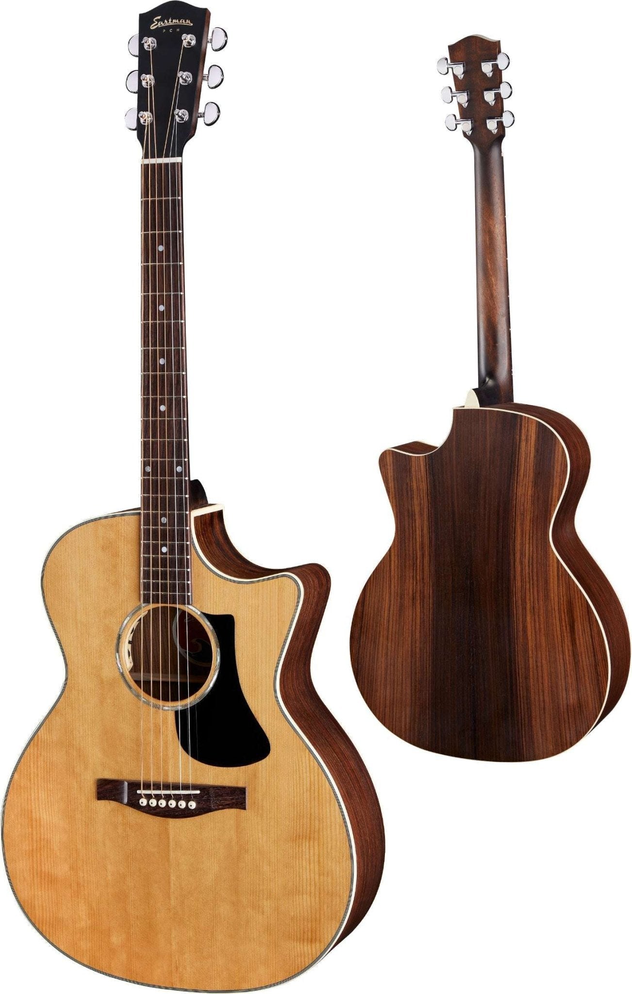 Eastman PCH2 GACE Rosewood, natural, Acoustic guitar (Price inc. Custom Pro Setup Package) - Richards Guitars Of Stratford Upon Avon