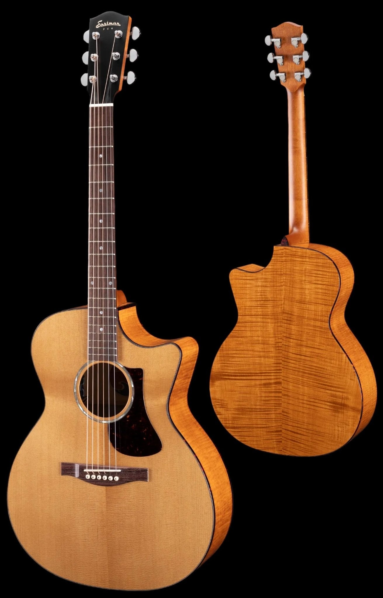 Eastman PCH3 - GACE - AB Amberburst Electro Acoustic Guitar (Price inc. £225 Custom Pro Setup Package) - Richards Guitars Of Stratford Upon Avon