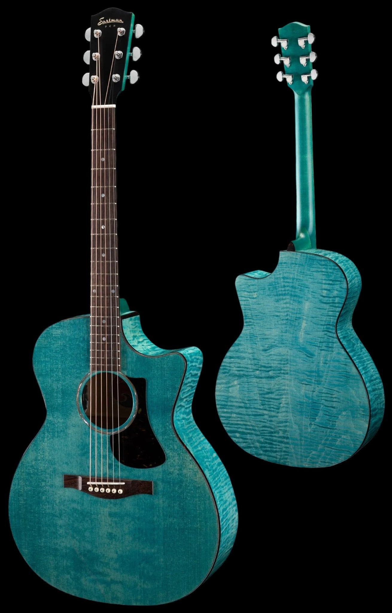 Eastman PCH3 - GACE - FB Faded Blue Electro Acoustic Guitar (Price inc. £225 Custom Pro Setup Package) - Richards Guitars Of Stratford Upon Avon