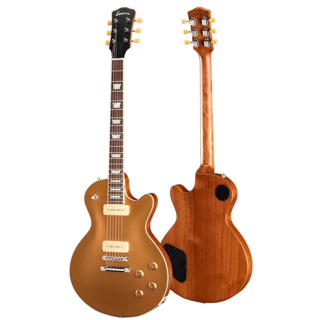 Eastman SB56 Vintage Satin Gold Electric Guitar Inc. £225 Custom Pro Setup & Service Package - Richards Guitars Of Stratford Upon Avon