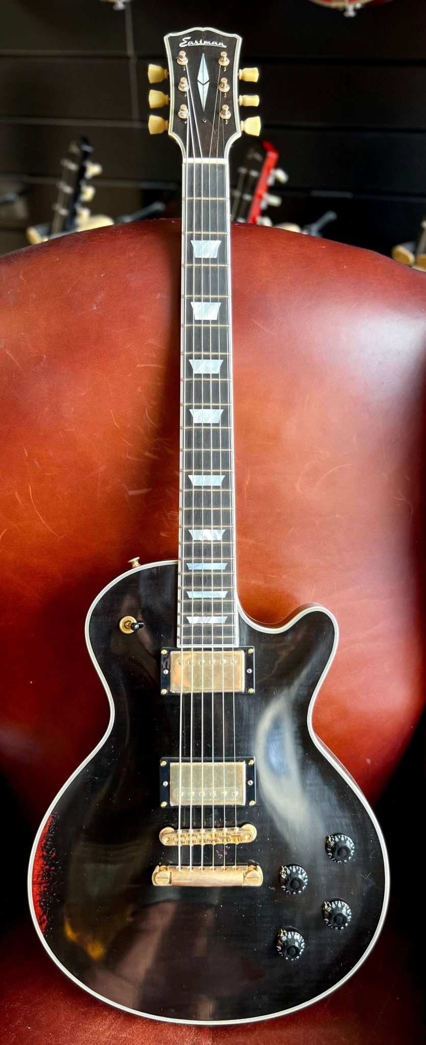 Eastman SB57/V BK (Price inc. Custom Pro Setup Package) - Richards Guitars Of Stratford Upon Avon