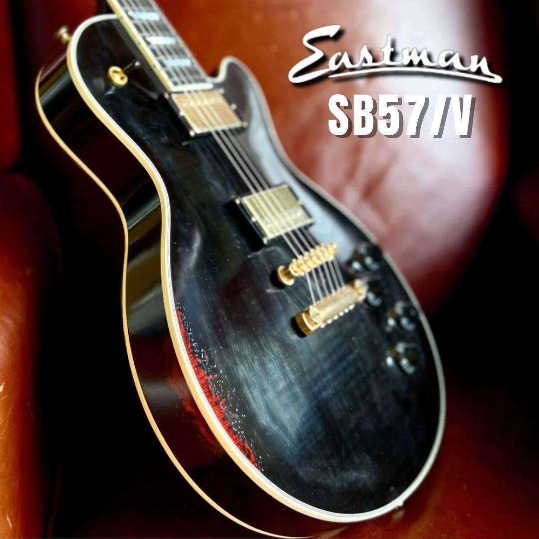 Eastman SB57/V BK (Price inc. Custom Pro Setup Package) - Richards Guitars Of Stratford Upon Avon