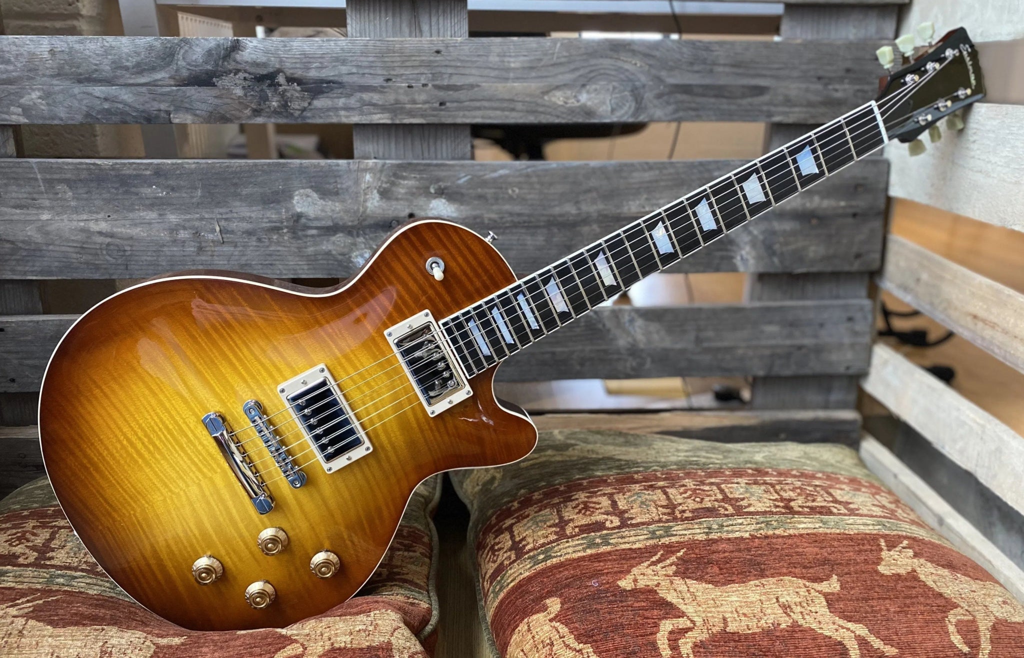 Eastman SB59 GB (Goldburst) (Price inc. Custom Pro Setup Package) - Richards Guitars Of Stratford Upon Avon