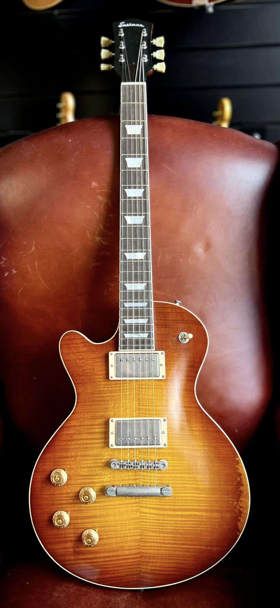 Eastman SB59/v GB Left Handed (Price inc. Custom Pro Setup Package) - Richards Guitars Of Stratford Upon Avon