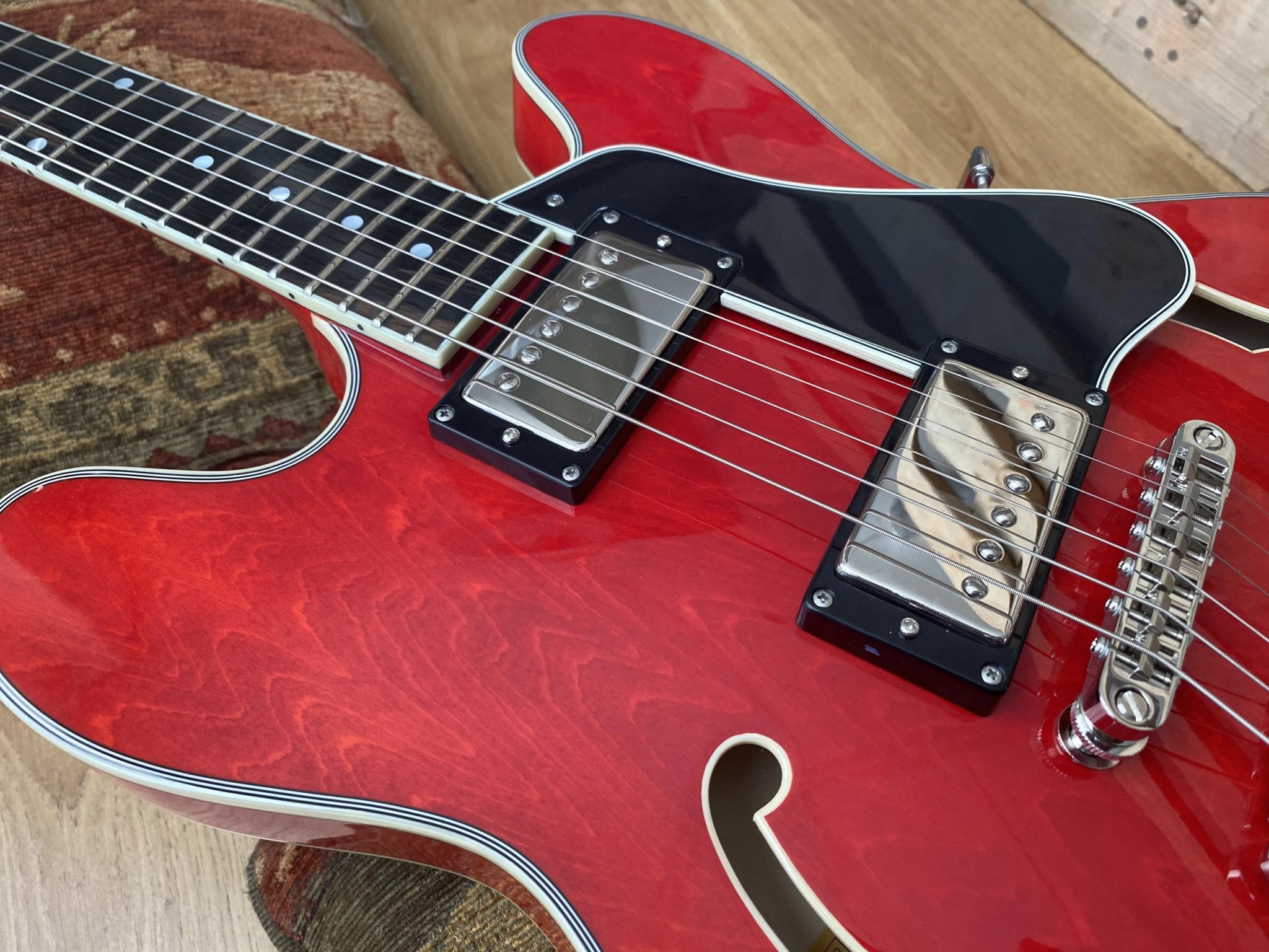 Eastman T386 Red (Price inc. Custom Pro Setup Package) - Richards Guitars Of Stratford Upon Avon