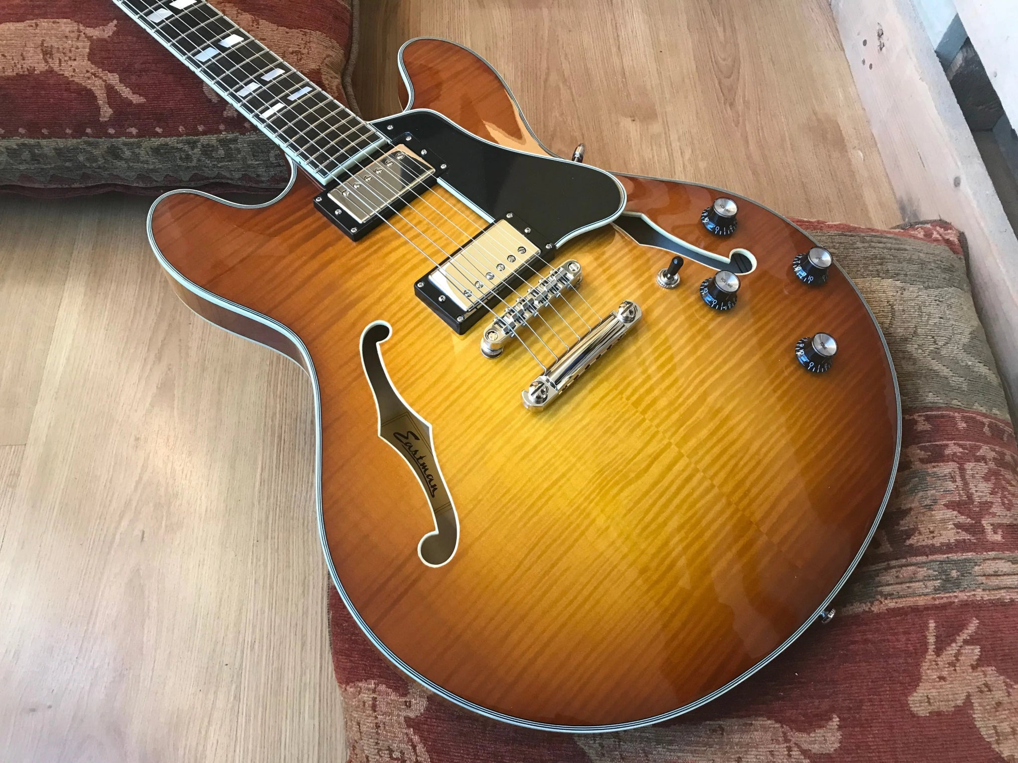 Eastman T486 Goldburst (Price inc. Custom Pro Setup Package) - Richards Guitars Of Stratford Upon Avon