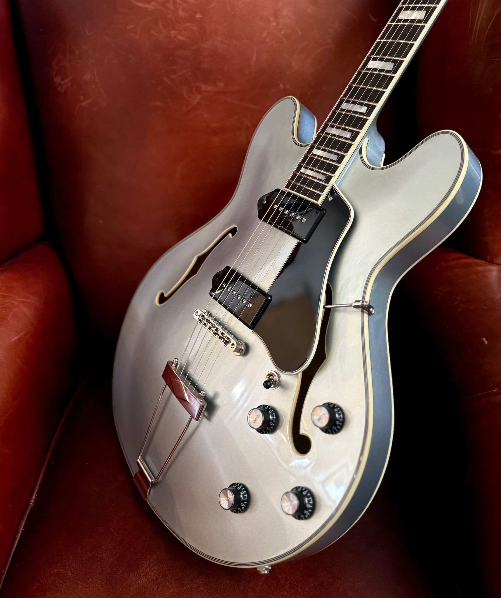 Eastman T64 Iced Blue Metallic New Release Arriving January 2026 - Richards Guitars Of Stratford Upon Avon
