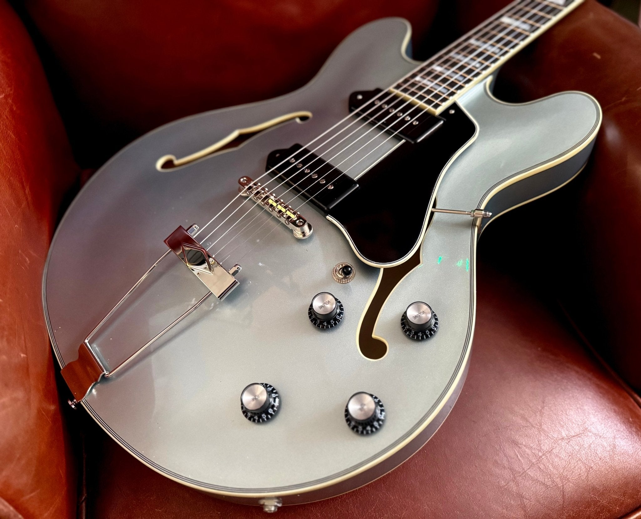 Eastman T64 Iced Blue Metallic New Release Arriving January 2026 - Richards Guitars Of Stratford Upon Avon
