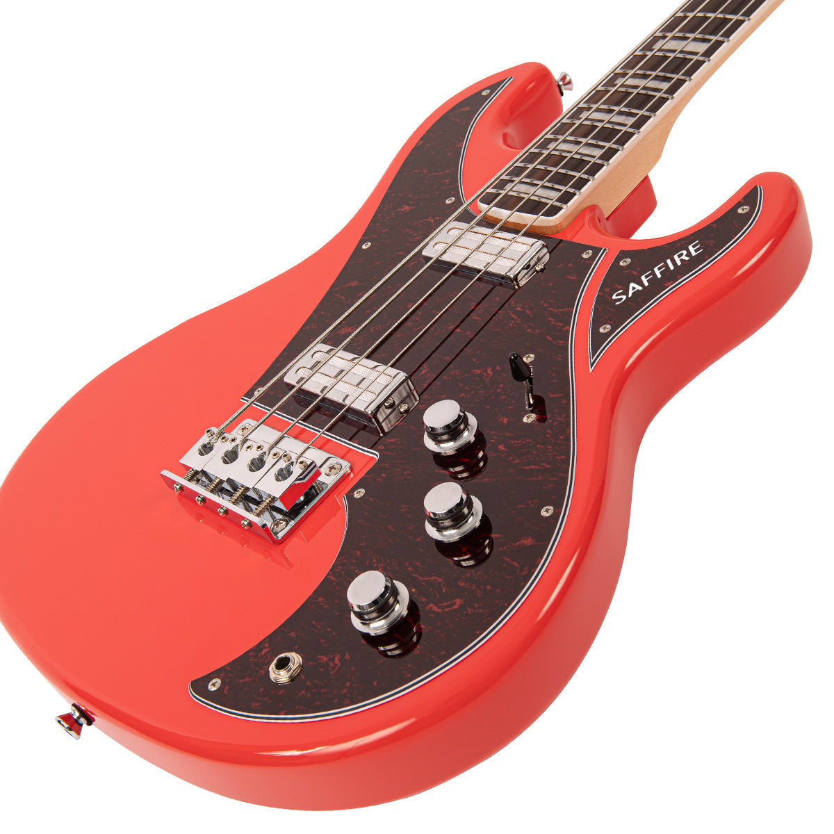 Rapier Saffire Bass Guitar ~ Fiesta Red, Bass Guitar for sale at Richards Guitars.