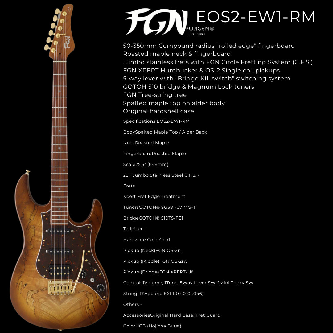 FGN EOS2-EW1-RM, Electric Guitar for sale at Richards Guitars.