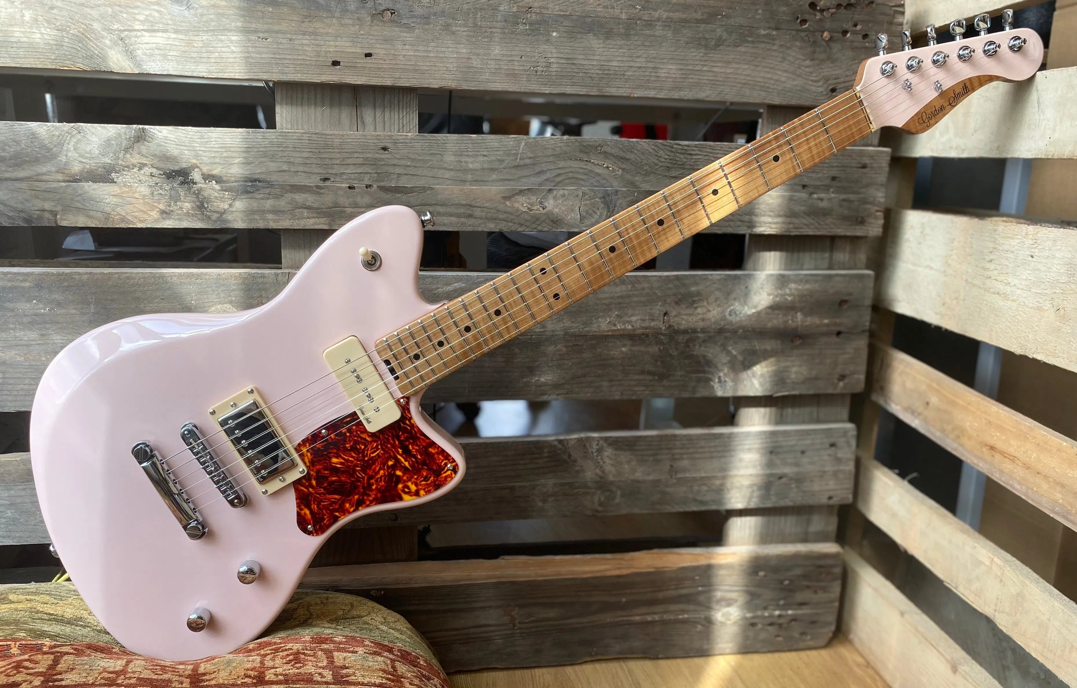 Gordon Smith Gatsby Custom Shell Pink HB P90 - Highest Possible Spec, Electric Guitar for sale at Richards Guitars.