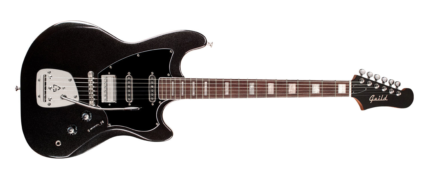 Guild  SURFLINER DELUXE Black Metallic - NEW 2023, Electric Guitar for sale at Richards Guitars.