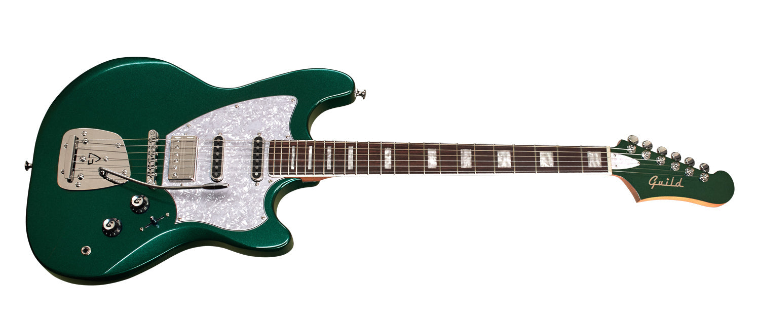 Guild  SURFLINER DELUXE Evergreen Metallic - NEW 2023, Electric Guitar for sale at Richards Guitars.