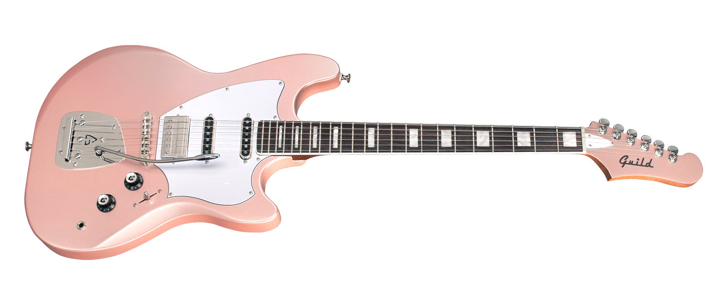 Guild  SURFLINER DELUXE Rose Quartz Metallic - NEW 2023, Electric Guitar for sale at Richards Guitars.