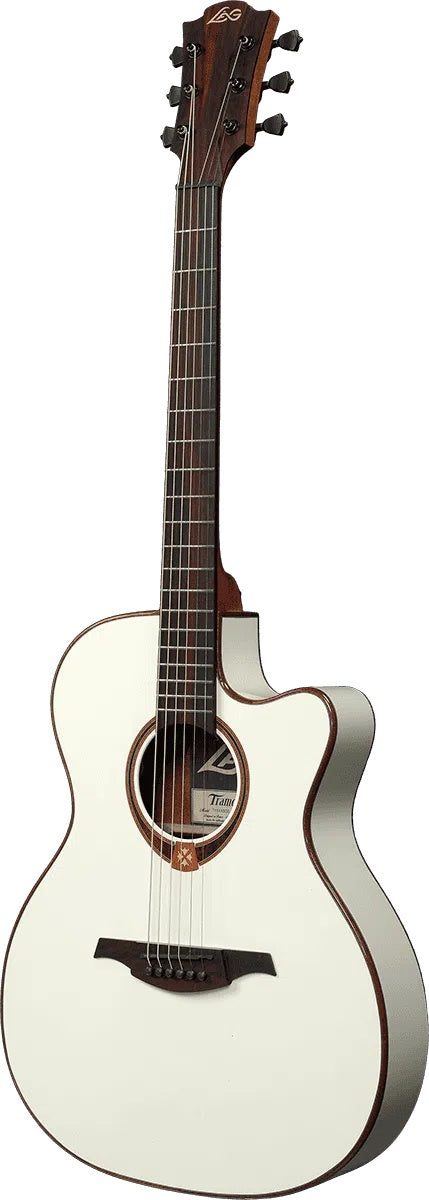 Lag TRAMONTANE 118 T118ASCE-IVO AUDITORIUM,SLIM,CUTAWAY,ELECTRO,IVORY, Electric Guitar for sale at Richards Guitars.