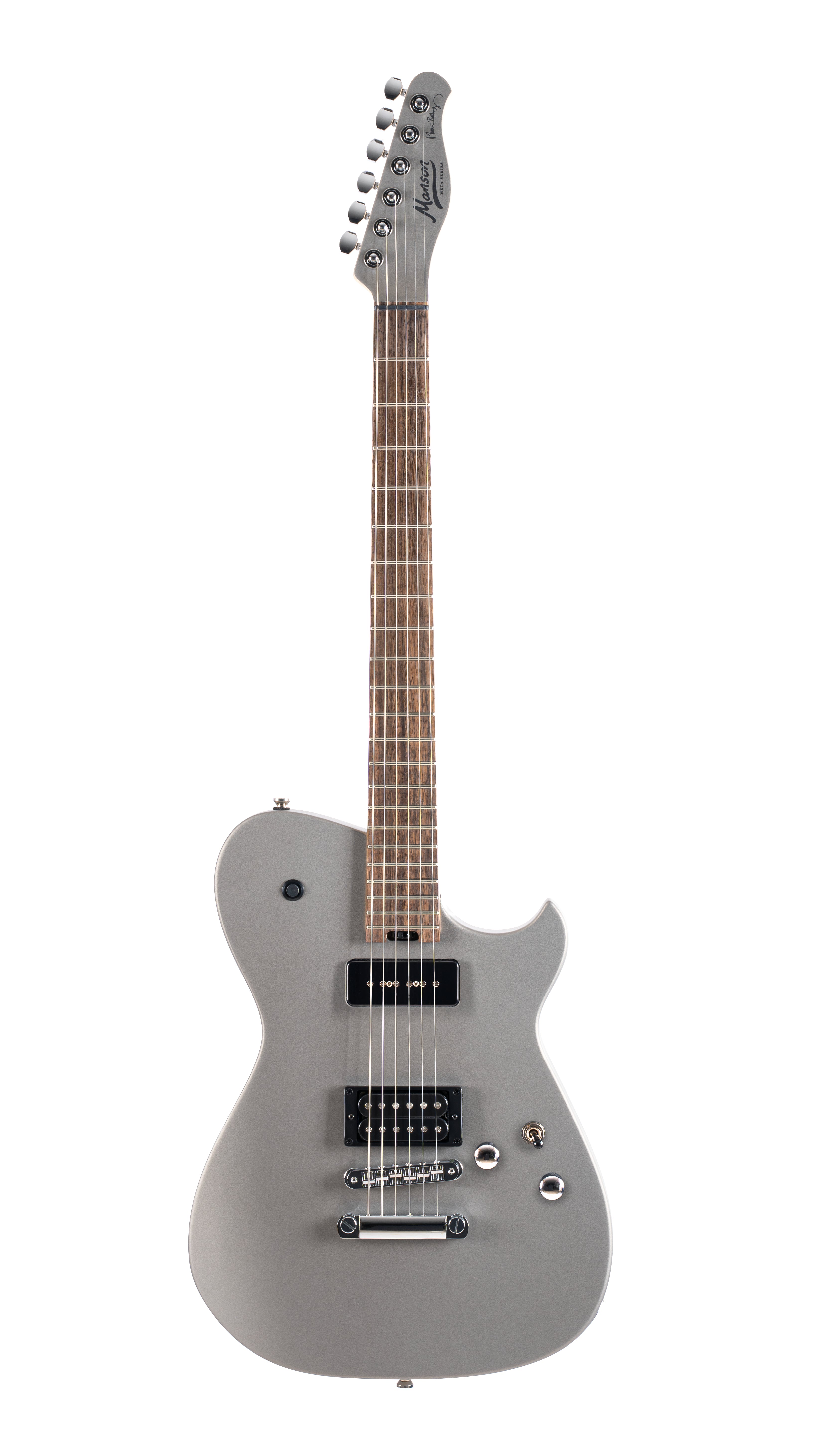 Manson Meta Series MBM-2P Starlight Silver, Electric Guitar for sale at Richards Guitars.