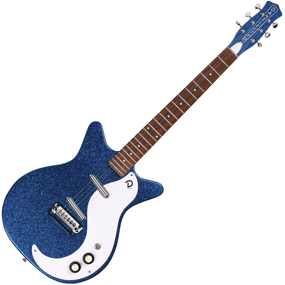 Danelectro 60th Anniversary DC59 ~ Deep Blue Metalflake, Electric Guitar for sale at Richards Guitars.