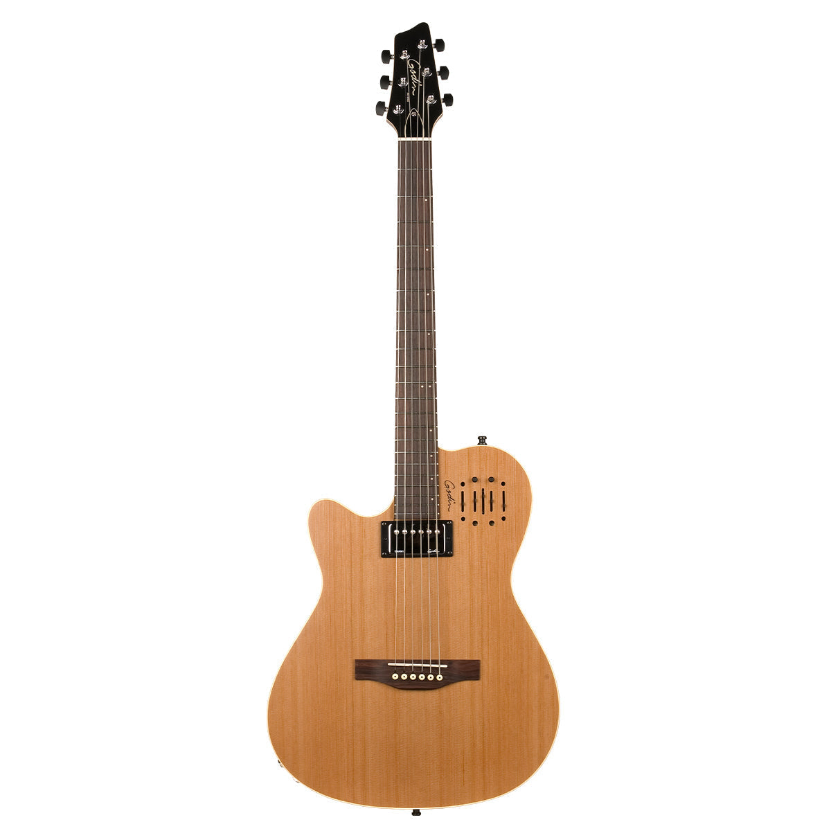 Godin A6 Ultra Electric Guitar ~ Left Hand ~ Natural SG, Electric Guitar for sale at Richards Guitars.