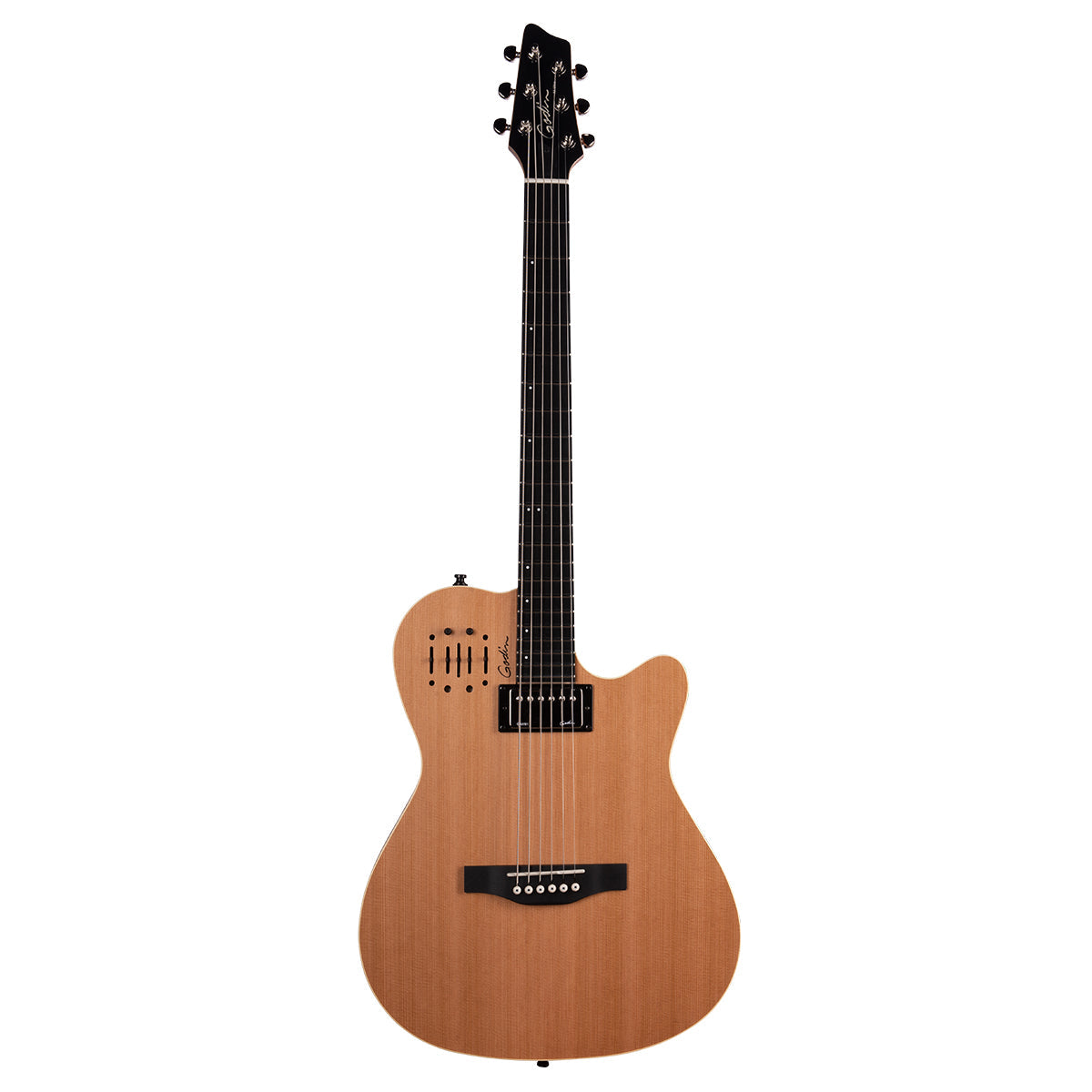 Godin A6 Ultra Electric Guitar ~ Natural SG, Electric Guitar for sale at Richards Guitars.