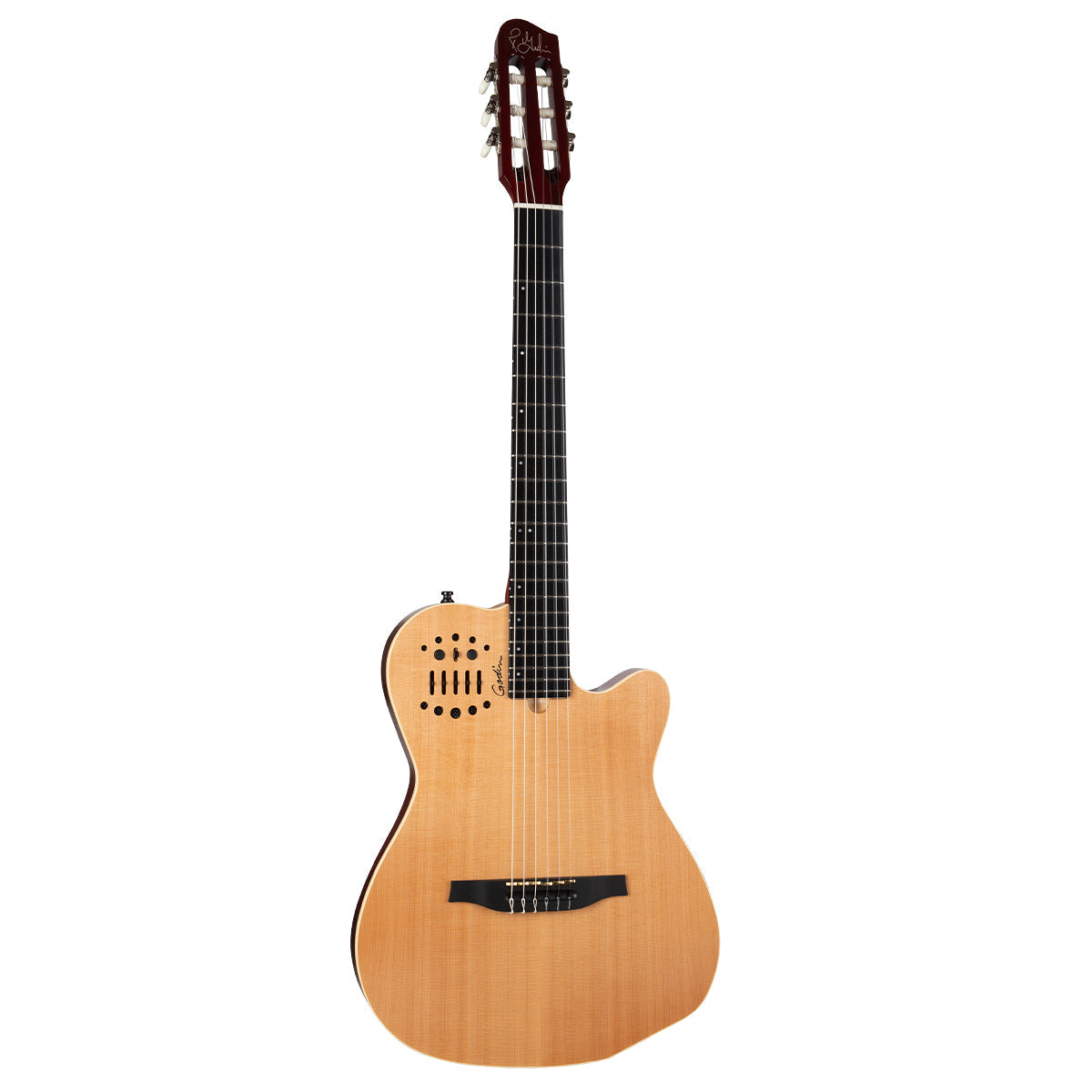 Godin ACS Nylon 2 Voice Guitar ~ Cedar Natural, Electric Guitar for sale at Richards Guitars.